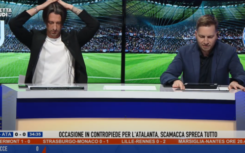 Diretta Studio – 10-03-2024 Juventus – Atalanta 2-2 Le esultanze di Francesco Oppini e Matteo Mosconi